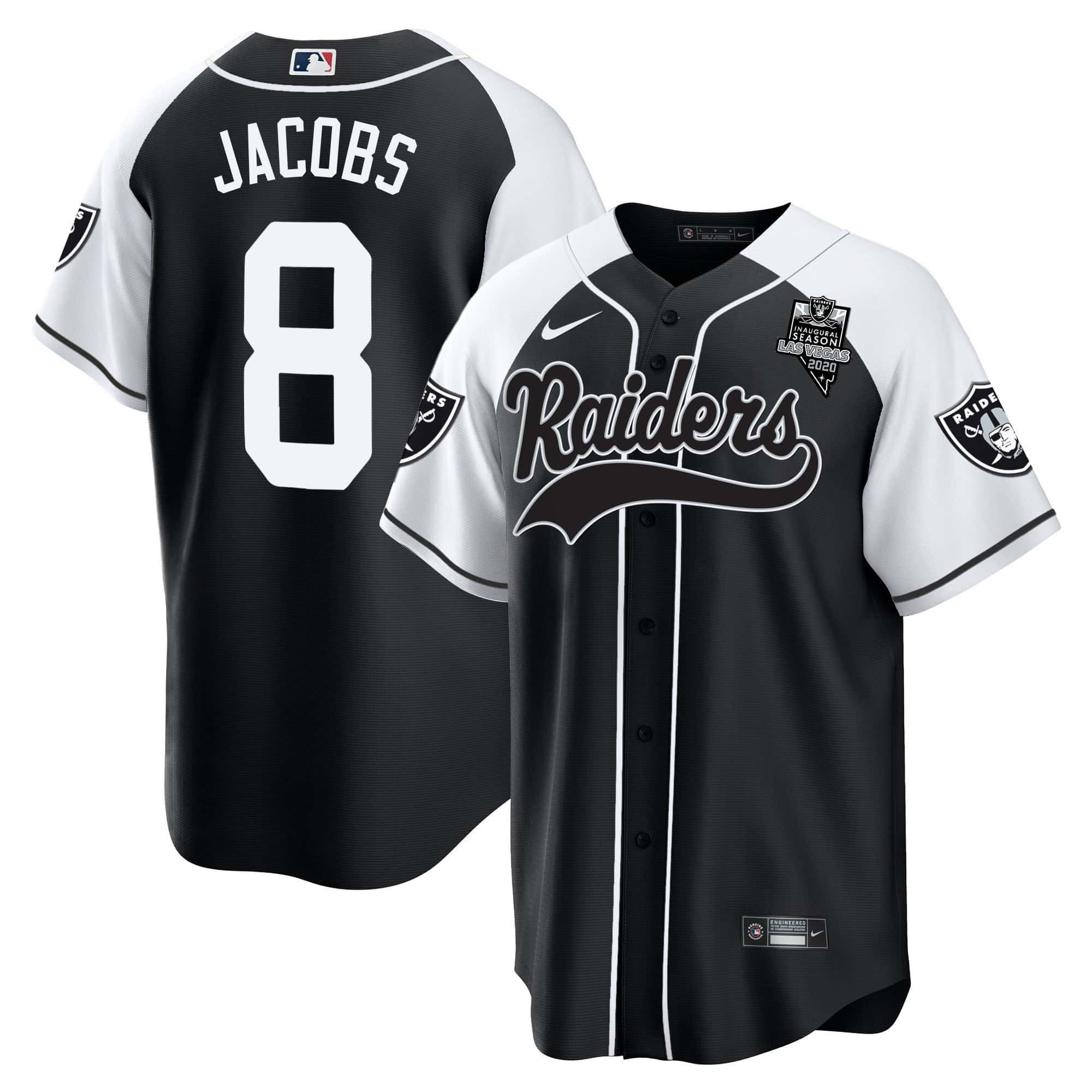 Men Oakland Raiders #8 Jacobs Black 2024 Nike Vapor Baseball NFL Jersey style 1->indianapolis colts->NFL Jersey
